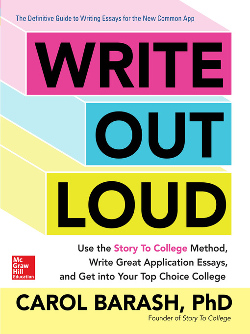 Title details for Write Out Loud by Carol Barash - Wait list